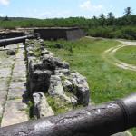 Cannons still mounted on a bastion, Fort Orange, Itamaracá. Author and Copyright Marco Ramerini