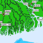 Map of the Portuguese settlements in North Bengal. Author Marco Ramerini