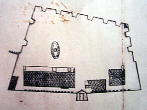 Old Map of Forte de Santo Antônio, Ponta de Santo Antônio, Fernando de Noronha. Photo Marco Ramerini