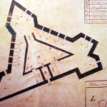 Old Map of the Forte de São José do Morro, Ilha de São José, Fernando de Noronha. Photo Marco Ramerini
