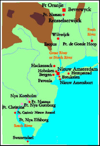 The Dutch settlements in North America. Author Marco Ramerini