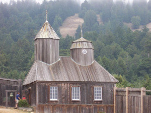 The chapel in Fort Ross (reconstructed), California, USA. Author Introvert. Licensed under the Creative Commons Attribution-Share Alike
