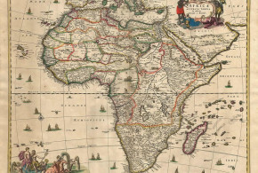 Africa Map (1689). Author van Schagen. No Copyright