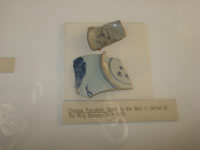 Chinese Pottery found at the site. Mtoko Museum. Author and Copyright Chris Dunbar