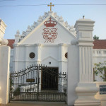 Danish Church, Tranquebar, India. Author Chenthil. Licensed under the Creative Commons Attribution-Share Alike