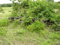 Native sections of the walls that have survived. Luanze, Zimbabwe. Author and Copyright Chris Dunbar,