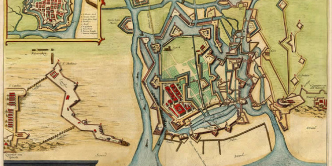 Ostend (1649), Belgium. Author Joan Blaeu. No Copyright