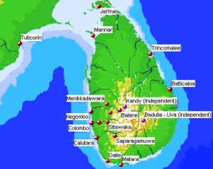 Portuguese forts in Ceylon. Author and Copyright Marco Ramerini