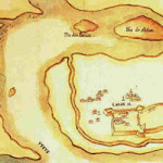 The island of Bombaim (Bombay-Mumbai) and the fortress of Caranja, from the Livro das Plantas das Fortalezas, Cidades e Povoações do Estado da Índia Oriental 1600s