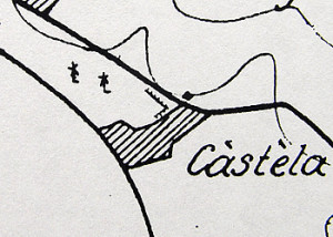 The shape of one of the bastions of the walled city of Ternate is clearly visible in a detailed Dutch map of 1916, it could be the bulwark on the west land side, probably named by the Spaniards San Juan. (“Schetskaart van de eilanden Ternate en Hiri” Schaal: 1:20.000 Topographische inrichting in Nederlandsch-Indië , 1916)