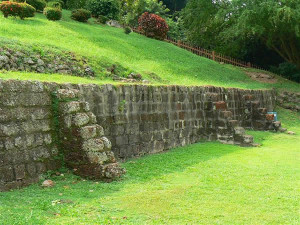The walls near Porta de Santiago, Malacca, Malaysia. Author and Copyright Krzysztof Kudlek