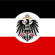 Dienstflagge des Reichskolonialamts (Reichskolonialamt ), Deutsches Reich 1892-1918. Aurthor David Liuzzo. Licensed under the Creative Commons Attribution