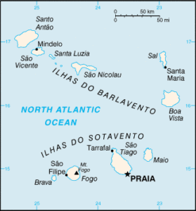 Mapa de Cabo Verde