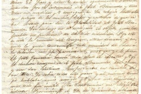 Letter from Luis Jose de Orbegoso to Peruvian People 1834