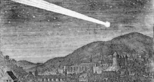 La grande cometa del 1618 nel cielo di Heidelberg.
