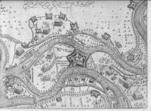 L'assedio del Forte San Andres nel 1600. In una stampa di Baudartius del 1651